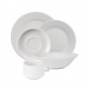 SPECIALE AANBIEDING: Olympia Athena Hotelware porseleinen serviesset, 5-delig wit (24 sets, 120 stuks)