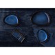 Olympia Luna Rechthoekige Dipschotel Middernachtblauw 204x105mm - Set van 6