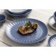 Olympia Corallite Porseleinen Borden Blauw 280mm - Set van 6