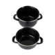 Olympia Mosselpan 800ml Email Zwart – Ovenbestendig Serveergerecht