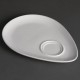 Olympia Whiteware Snackschotel 240mm – Porseleinen Bord Wit (12 Stuks)