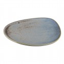 Olympia Ember Blauwe Driehoekige Borden 190mm - Porselein (6 Stuks)