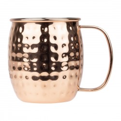 Olympia Gehamerde RVS Mok Koper Gecoat - 440ml