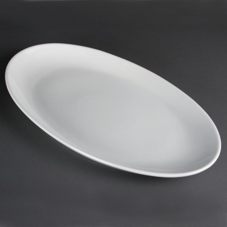 Olympia Whiteware Diepe Ovale Schaal 50cm - Porselein Wit