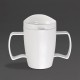 Olympia Kristallon Heritage drinkbeker met deksel 300ml wit (4 stuks)