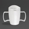 Olympia Kristallon Heritage drinkbeker met deksel 300ml wit (4 stuks)