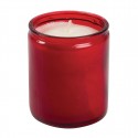 Bolsius Starlight Kaars Rood – 8 Stuks Glazen Kaarsenpot