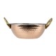 Olympia Koperen Kadai Schotel met Messing Handvatten - RVS, 400 ml
