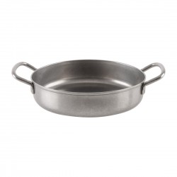 Olympia Vintage Presenteerschaal met Dubbele Handgreep 150mm - RVS Zilver