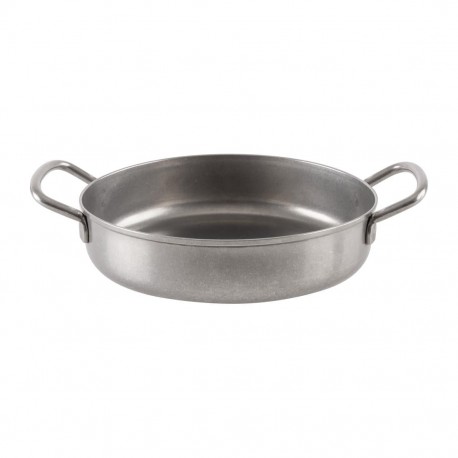 Olympia Vintage Presenteerschaal met Dubbele Handgreep 150mm - RVS Zilver