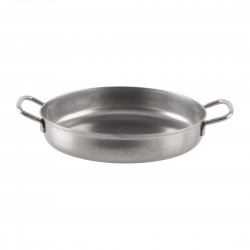 Olympia Tafelpresentatie Vintage Schaal met Dubbele Handgreep 180mm RVS Zilver