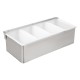Beaumont 4-delige RVS Garnituur Houder – Zilver