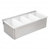 Beaumont 4-delige RVS Garnituur Houder – Zilver
