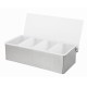 Beaumont 4-delige RVS Garnituur Houder – Zilver