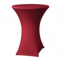 Samba Stretch Statafelhoes Bordeaux D2 – Elastische Tafelrok voor Statafels