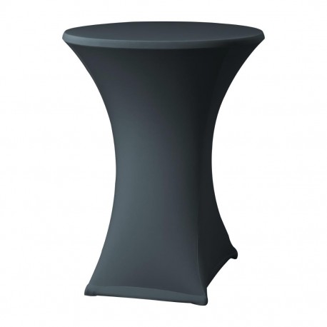 Samba Stretch Statafelhoes Antraciet D2 - Attends Tafelrok voor Statafels