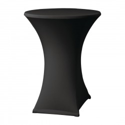 Samba Stretch Statafelhoes Zwart D2 – Attends Tafelrok voor Statafels