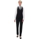 Damespantalon zwart standaard lengte 12 - maat 40 - polyester werkbroek voor dames
