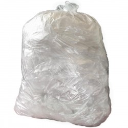 Jantex transparante afvalzakken gerecycled 120L, 18 kg draagvermogen (100 stuks)