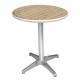 Bolero tafel, essenhout blad rond 80cm