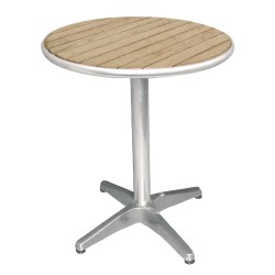 Bolero tafel, essenhout blad rond 80cm