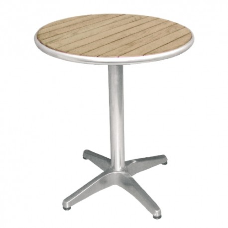 Bolero tafel, essenhout blad rond 80cm