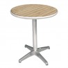 Bolero ronde tafel met essenhouten blad 80cm