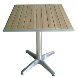 Bolero tafel, essenhout blad vierkant 60cm