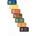 Weekset stickers zonder dispenser (7x 1000 stuks)