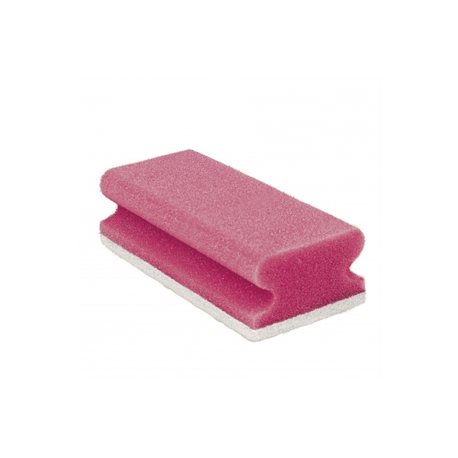 Spons met handgreep 150x70x45 mm (10 stuks) Rood-wit