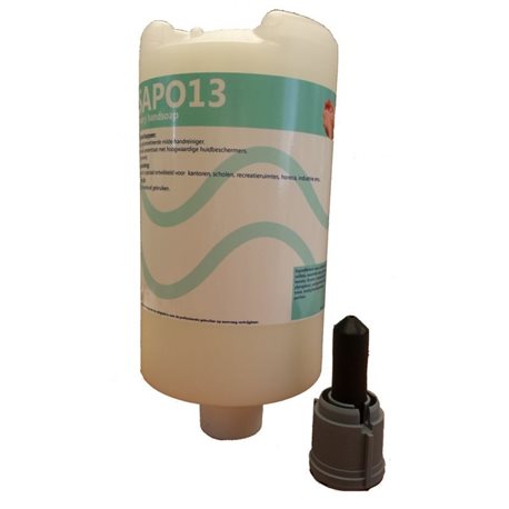 Handzeep type Mevon / S-box S1, SAPO 13 Luxery flacon, 6 x 1L