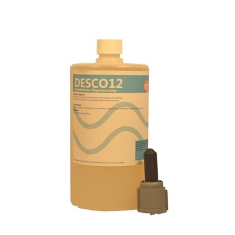 Antibacteriële dispenserzeep Orphisch DESCO 12 - tbv Tork Mevon / S1, 6 x 1L